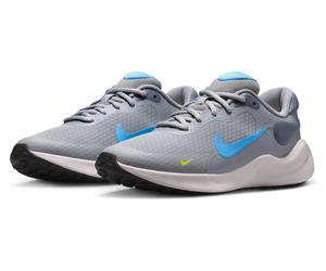 Laufschuh NIKE "NIKE REVOLUTION 7 (GS)", Kinder, Gr. 39, cement grau, university blau, light carbon, Synthetik, Textil, Schuhe Laufschuh, Für Kinder & Jugendliche (46522833-39) cement grau, university
