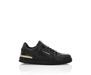 Laufschuh PLEIN SPORT "Lo-Top Turnschuhe", Damen, Gr. 38, Normalschaft, schwarz (0294, schwarz, lightgold), Schuhe Laufschuh (98845456-38) 0294, schwarz, lightgold