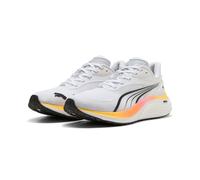 PUMA Herren Electrify Nitro 4 Straßen-Laufschuh, White-Poison Pink-Sun Stream, 44 EU, Puma White Poison Pink Sun Stream, 44.5 EU