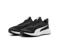 Trainingsschuh PUMA "Flyer Lite 4 Laufschuhe Erwachsene", Damen, Gr. 44,5, schwarz-weiß (schwarz, weiß), Obermaterial: Synthetik, Textil. Futter: Textil. Innensohle: Textil. Laufsohle: Gummi, Syntheti