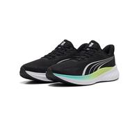 Laufschuh PUMA "POUNCE LITE 2", Damen, Gr. 42,5, schwarz-weiß (puma schwarz, intense mint, sunny lime), Textil, Schuhe Laufschuh (44843711-42,5) puma schwarz, intense mint, sunny lime