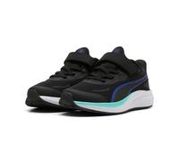 Laufschuh PUMA "SKYROCKET 2 AC PS", Kinder, Gr. 34, schwarz (puma schwarz, ultra blau, puma weiß), Textil, Schuhe Laufschuh, für Sport und Freizeit, atmungsaktives Obermaterial, Klettverschluss (44051