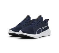 Laufschuh PUMA "SOFTRIDE Carson Laufschuhe Erwachsene", Damen, Gr. 40.5, blau (club navy weiß schwarz blau), Obermaterial: Textil, Synthetik. Futter: Textil. Innensohle: Textil. Laufsohle: Gummi, Schu