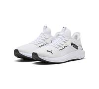 PUMA SOFTRIDE ENZO 5 Slip Tech Straßenlaufschuh, Unisex, Weiß/Schwarz/Grau, Echo, 12 UK