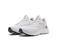 Laufschuh PUMA "SOFTRIDE MAYVE MYSTIC WNS", Damen, Gr. 41, schwarz (feather gray, puma schwarz, lila crush, plum jam), Textil, Schuhe Laufschuh (94215466-41) feather gray, puma schwarz, lila crush, pl
