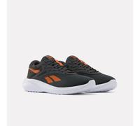 Laufschuh REEBOK "REEBOK LITE 5", Herren, Gr. 45,5, schwarz (grau, orange, weiß), Synthetik, Textil, Schuhe Laufschuh, Walkingschuh (79663118-45,5) grau, orange, weiß