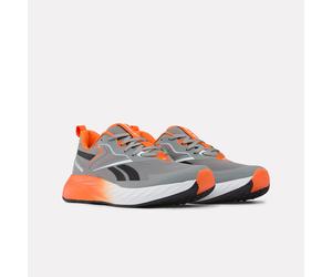 Laufschuh REEBOK "VERSE", Damen, Gr. 42,5, grau, schwarz, atomic tangerine, Synthetik, Textil, Schuhe Laufschuh (12855534-42,5) grau, schwarz, atomic tangerine