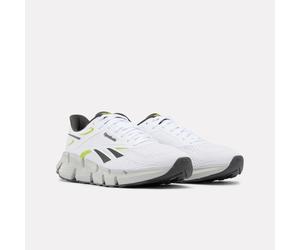 Laufschuh REEBOK "ZIG DYNAMICA 6", Damen, Gr. 44, weiß, grau, Synthetik, Textil, Schuhe Laufschuh (10256901-44) weiß, grau