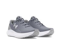 Laufschuh UNDER ARMOUR "UA Charged Surge 4", Herren, Gr. 47,5, weiß (steel, mod gray, weiß), Synthetik, Textil, Schuhe Laufschuh, Gute Dämpfung (42062450-47,5)