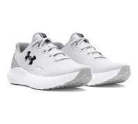 Laufschuh UNDER ARMOUR "UA Charged Surge 4", Herren, Gr. 47,5, weiß (weiß, halo gray, schwarz), Synthetik, Textil, Schuhe Laufschuh, Gute Dämpfung (68031419-47,5) weiß, halo gray, schwarz