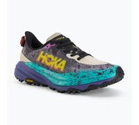 HOKA ONE ONE W Speedgoat 6 - Damen Trailrunningschuh - Oatmeal/Mountain Iris, 8,5