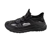 Laufschuhe Herren Leicht Atmungsaktive Turnschuhe Ausgehöhlt Sportschuhe | Slip on Gedämpft Walkingschuhe Gym Fitness Joggingschuhe Outdoor Wanderschuhe Verschleißfest Trekkingschuhe