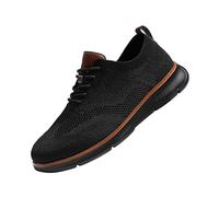 Laufschuhe Herren Turnschuhe Sportschuhe Leichte Schnürhalbschuhe Oxfords Schuhe Casual Gestrickte Sneakers Atmungsaktiv Gestrickter Stoff Schnürschuhe Straßenlaufschuhe Trainingsschuhe