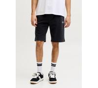 Laufshorts JACK & JONES "JPSTGORDON ARCHIVE SWEAT SHORTS MID SN", Gr. M, N-Gr, schwarz, Web, Obermaterial: 80% Baumwolle, 20% Polyester, unifarben, regular fit, Hosen, mit Kordelzug (71195021-M) schwa