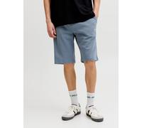 Laufshorts JACK & JONES "JPSTGORDON ARCHIVE SWEAT SHORTS MID SN", Herren, Gr. S, N-Gr, blau (blau mirage), Web, Obermaterial: 80% Baumwolle, 20% Polyester, unifarben, regular fit, Hosen, mit Kordelzug