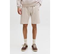 Laufshorts JACK & JONES "JPSTGORDON ARCHIVE SWEAT SHORTS MID SN", Herren, Gr. XXL, N-Gr, beige (moonbeam), Web, Obermaterial: 80% Baumwolle, 20% Polyester, unifarben, regular fit, Hosen, mit Kordelzug