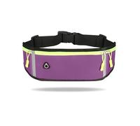 Lauftasche, Hüfttasche, Sporttasche, Handytasche, für Herren und Damen, wasserdicht, für Wasser, Radfahren, Handyhülle, Laufgürtel, tragbar, Purple Hold Water, 2PCS