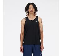 Lauftop NEW BALANCE "Sport Essentials Singlet", Herren, Gr. M, schwarz, Jersey, Obermaterial: 100% Polyester, unifarben, Rundhals, Tops, mit Label (65905341-M) schwarz