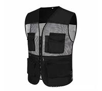 Laufweste Herren, Leicht Sportlich Atmungsaktiv Outdoor Trachtenweste Steppweste Ärmellos Große Größen Elegant mit Knöpfe Fleeceweste Weste mit Taschen Übergrößen Herren Weste Herren-Westen