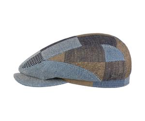 Laughlin Driver Patchwork Flatcap by Stetson blau S (54-55 cm)