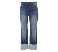Regular-fit-Jeans MAC "LAURA", Damen, Gr. 36, N-Gr, fancy nonrepairot blau, Denim/Jeans, Obermaterial: 88% Baumwolle, 10% Polyester, 2% Elasthan, unifarben, regular fit knöchelfrei, Jeans, im Five-Poc
