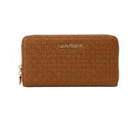 Laura Biagiotti Große Damen-Geldbörse aus PU-Leder, geflochten, mit Geldbörse und Geschenkbox, Leder, 19 cm, Öffnung im Buch und Reißverschluss