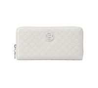 Laura Biagiotti Große Damen-Geldbörse aus PU, mit Geldbörse und Reißverschluss, Around-Reißverschluss, mit Geschenkbox, cremeweiß, 19 cm, Klassisch