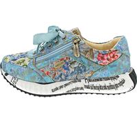 Laura Vita Damen Sneaker Reißverschluss Halbschuh Schnürung Burton 1123, Größe:38 EU, Farbe:Mehrfarbig