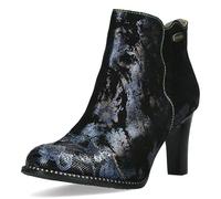 High-Heel-Stiefelette LAURA VITA "LAURA VITA Stiefelette Leder", Damen, Gr. 39, blau (azur), Leder, casual, Schuhe (71646245-39) azur