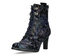 Laura Vita Stiefelette Veloursleder Dunkelblau - 39