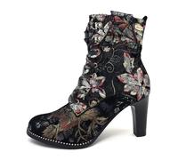 Laura Vita ALCBANEO 141 Damenschuhe Schnürstiefelette Schwarz Freizeit, Schuhgröße:36 EU