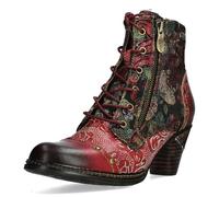 Laura Vita Schnürstiefelette ALCIZEEO 12 Leder/Textil Damen Rot Gr. 37