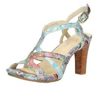 LAURA VITA Damen ALCBANEO 01 Heeled Sandal, Turquoise, 42 EU