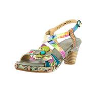 LAURA VITA Damen BECLFORTO 01 Peeptoe Sandalen, Grau (Gris Gris)