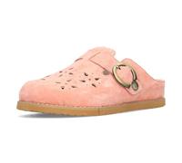 Laura Vita Damen Clog Pantolette Sabot aus Leder mit Klettverschluss Brownieo 12, Größe:38 EU, Farbe:Rosa