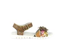 LAURA VITA Damen DOCBBYO 51 Peeptoe Sandalen, Braun (Camel Camel)