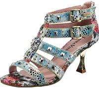 LAURA VITA Damen HACO 01 Heeled Sandal, Bleu, 39 EU