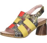 LAURA VITA Damen LILIO 02 Sandal, Jaune, 39 EU