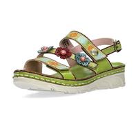 Laura Vita Damen Sandale floral Gemustert Blumenapplikationen Dorry 18