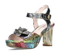 Laura Vita Plateau Sandaletten für Damen, bunt, Gr. 39 EU