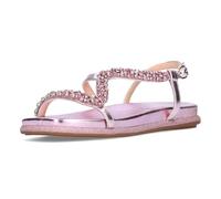 Laura Vita Damen Sandalette metallic Schimmer Strasssteine feminin MAXINE-07, Größe:41 EU, Farbe:Rosa