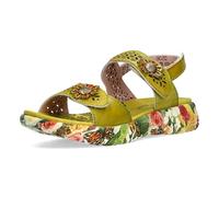 Laura Vita Sandalen Anis Damen Grasgrün-Braun Größe 40 EU