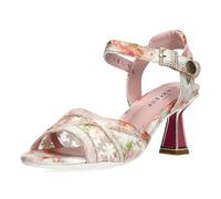 Laura Vita Damen Sandalette transparent Schnalle Klett LESLYO 05, Größe:38 EU, Farbe:Rosa