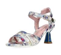 Laura Vita Damen Sandalette transparent Schnalle Klett LESLYO 05, Größe:39 EU, Farbe:Blau