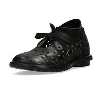 Laura Vita Damen Schnürschuh Leder Derby Schlüsselloch-Ausschnitt Cyrielle 30, Größe:40 EU, Farbe:Schwarz