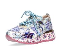 Laura Vita Damen Sneaker bunt mit Paillettenbesatz und Plateausohle Delphine 07, Größe:37 EU, Farbe:Violett