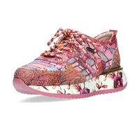 Laura Vita Damen Sneaker bunt mit Paillettenbesatz und Plateausohle Delphine 07, Größe:41 EU, Farbe:Rot