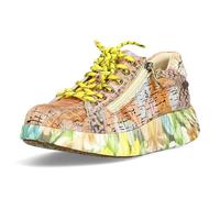 Laura Vita Damen Sneaker knallige Farben mit Reißverschluss NIKITO-44, Größe:38 EU, Farbe:Orange