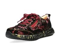Laura Vita Damen Sneaker mit Blumenmuster und Reißverschluss Burton 43