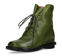 Laura Vita Damen Stiefelette Flacher weicher Leder Schnürboot Cyrielle 12, Größe:40 EU, Farbe:Grün